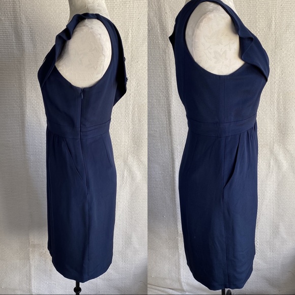 Laila Azhar 6 Silk Dress Origami Babydoll Blue - Picture 2 of 8